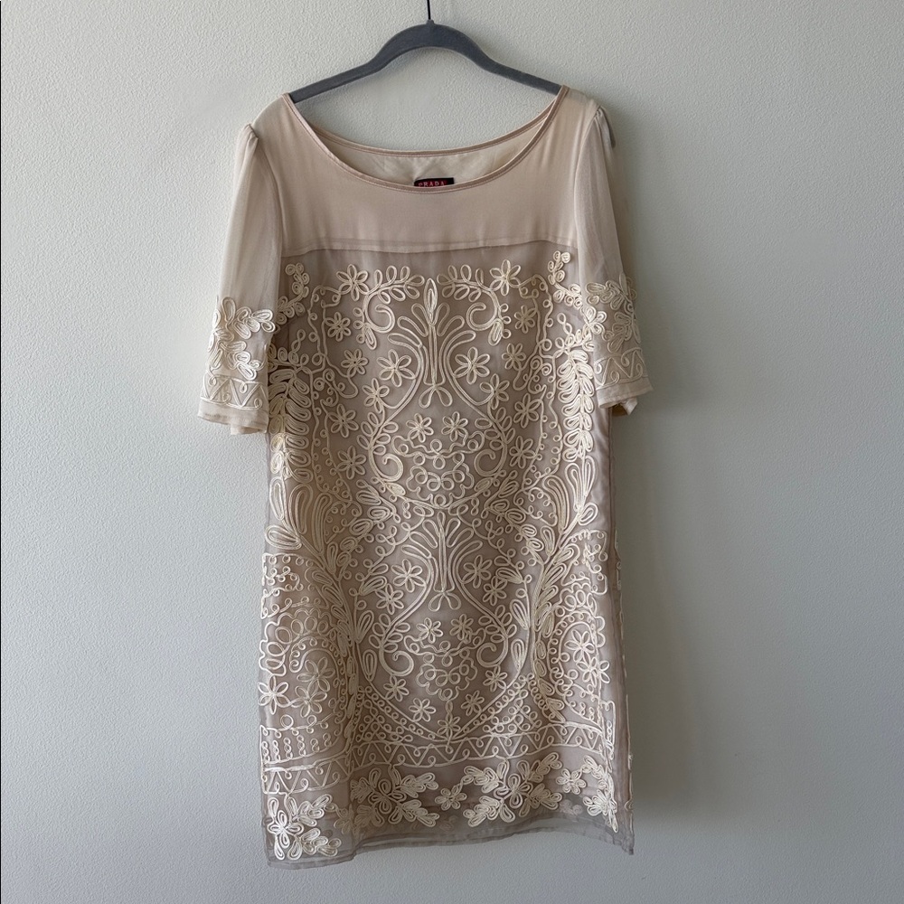 Prada Cream Textured Fabric